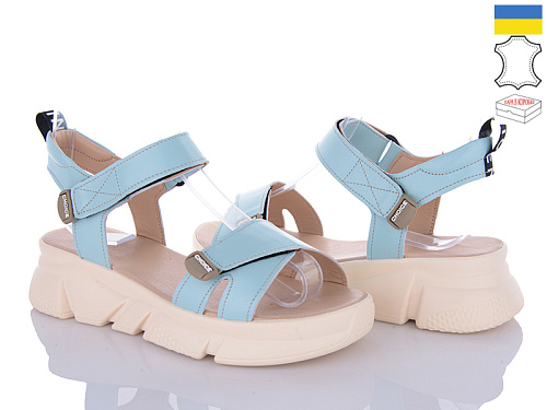 Босоножки A.N.I.One 4075-06 синій шкіра в магазине Фонтан Обуви