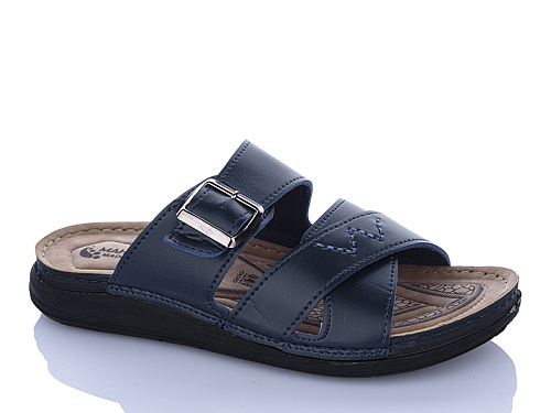 Шлепанцы Oskar 01-13 синій в магазине Фонтан Обуви