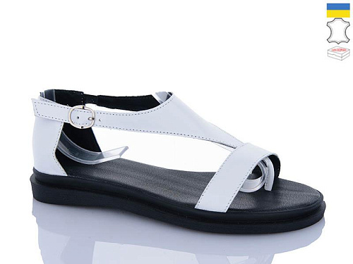 Босоножки Garti 922 білий шкіра в магазине Фонтан Обуви