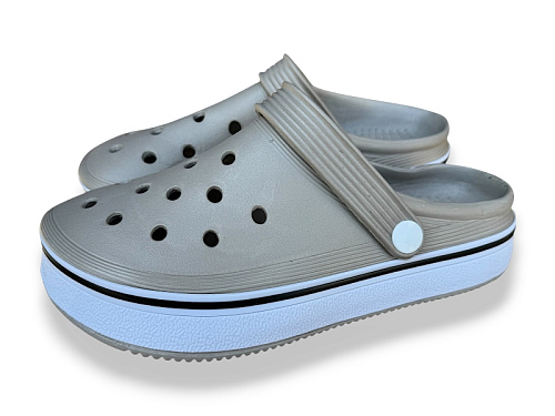 Кроксы Rai Shoes 4001 бежевий в магазине Фонтан Обуви