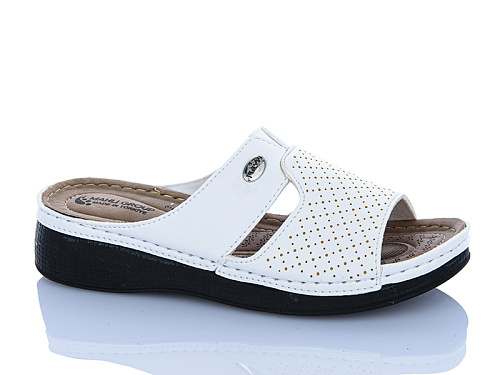 Шлепанцы Sali One 209-04 білий в магазине Фонтан Обуви