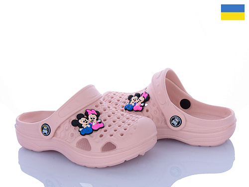 Кроксы Golden Lion 777-013 пудра в магазине Фонтан Обуви