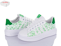 ABA2 SS1853 white-green в магазине Фонтан Обуви