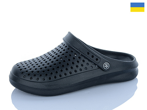 Кроксы M&L Alex13 B504 чорний в магазине Фонтан Обуви