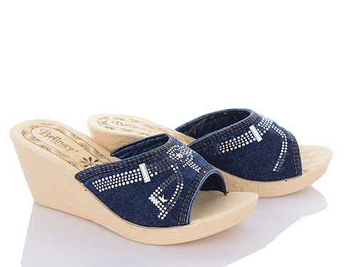 Шлепанцы Gurkem WD284 синій в магазине Фонтан Обуви