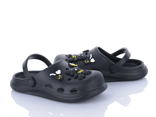 Кроксы Soylu KR08 black в магазине Фонтан Обуви