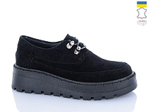 Туфли Garti 04 чорний замш в магазине Фонтан Обуви