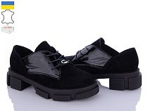 Туфли Мрія 2416 чорний замш в магазине Фонтан Обуви
