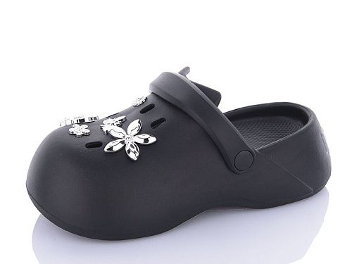 Кроксы Qq Shoes QQ49 black в магазине Фонтан Обуви