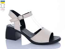 Босоножки Sali 162 бежевий чор-п. в магазине Фонтан Обуви