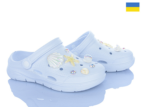 Кроксы Golden Lion 412 білий в магазине Фонтан Обуви