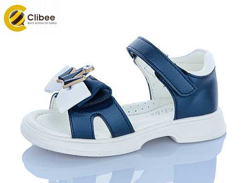 Босоножки Clibee-Apawwa AB334 d.blue-white в магазине Фонтан Обуви