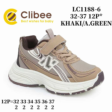 Кроссовки Clibee Apa-LC1188-6 khaki-a.green в магазине Фонтан Обуви