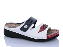 Шлепанцы Sali One 09-86 син-білий в магазине Фонтан Обуви