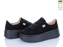 Кроссовки A.N.I.One 50712 чорний замш в магазине Фонтан Обуви