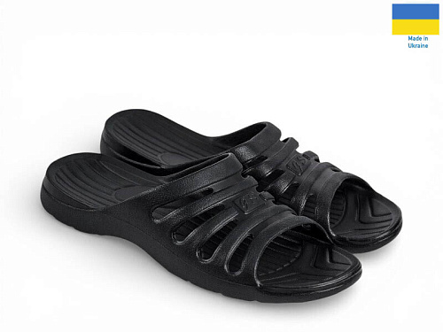 Шлепанцы Rai Shoes L104 чорний в магазине Фонтан Обуви