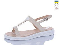 Босоножки Sali 1109 бежевий біл-п. в магазине Фонтан Обуви