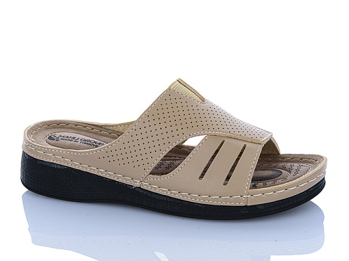 Шлепанцы Sali One 209-71 т.бежевий в магазине Фонтан Обуви