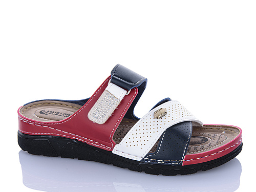 Шлепанцы Sali One 203-52 червоний в магазине Фонтан Обуви