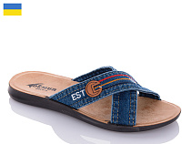 Шлепанцы Gurkem 2129 синій в магазине Фонтан Обуви