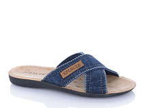 Шлепанцы Qq Shoes 301 blue в магазине Фонтан Обуви