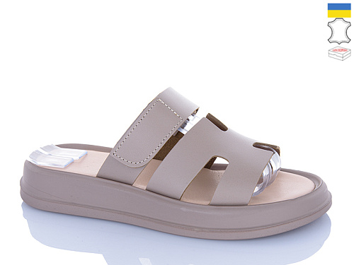 Шлепанцы Sali 8 капучино к кап-п. в магазине Фонтан Обуви