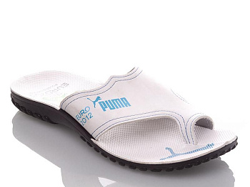 Шлепанцы Demur MEP white-blue P в магазине Фонтан Обуви