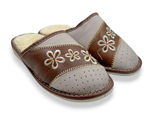 Тапочки Rai Shoes Капці 2 жін.коричневий в магазине Фонтан Обуви