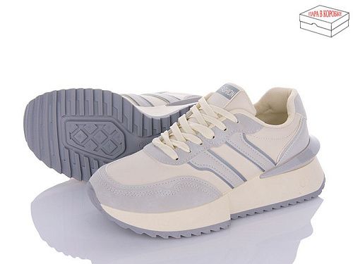 Кроссовки Aelida A869 beige grey в магазине Фонтан Обуви