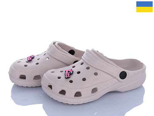 Кроксы Vladimir Cross 017 бежевий в магазине Фонтан Обуви