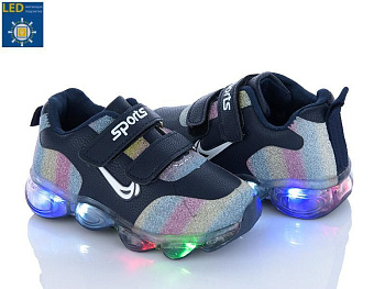 Кроссовки Viktoria FC013-2 d.blue LED в магазине Фонтан Обуви