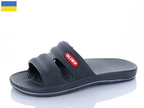 Шлепанцы Успіх Olimp N405 графіт в магазине Фонтан Обуви