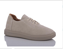 Туфли 404 беж замш в магазине Фонтан Обуви