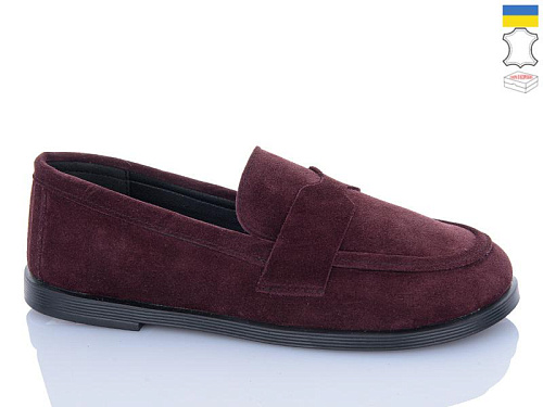 Туфли Sali 12 бордовий з чор-п. в магазине Фонтан Обуви