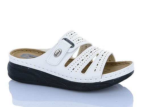 Шлепанцы Sali One 811 білий в магазине Фонтан Обуви