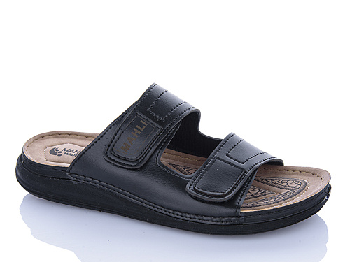 Шлепанцы Oskar 01-16 чорний в магазине Фонтан Обуви