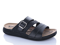 Шлепанцы Oskar 01-17 чорний в магазине Фонтан Обуви