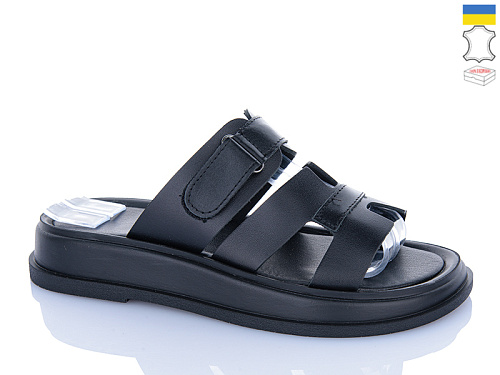 Шлепанцы Sali 5 чорний к чор-п. в магазине Фонтан Обуви