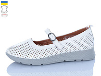 Туфли Sali 004-1 білий сір-п. в магазине Фонтан Обуви