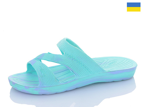 Шлепанцы Успіх Olimp L101 бірюзовий в магазине Фонтан Обуви