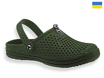 Кроксы Rai Shoes M206 хакі в магазине Фонтан Обуви