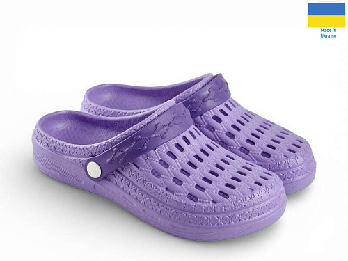 Кроксы Rai Shoes DS62 бузок в магазине Фонтан Обуви