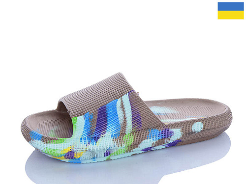 Шлепанцы Sanlin2 024 кофе-папуга в магазине Фонтан Обуви