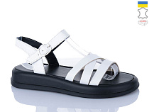 Босоножки Sali 2501 білий чор-п. в магазине Фонтан Обуви