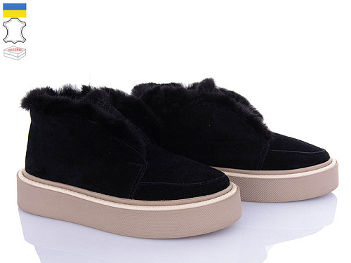 Ботинки G-Ayra 4600 чор-з.норка в магазине Фонтан Обуви