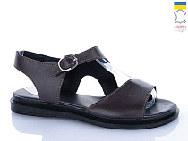 Босоножки Sali 60 коричневий к чор-п. в магазине Фонтан Обуви