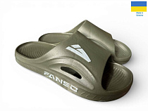 Шлепанцы Rai Shoes 508-017 хакі в магазине Фонтан Обуви