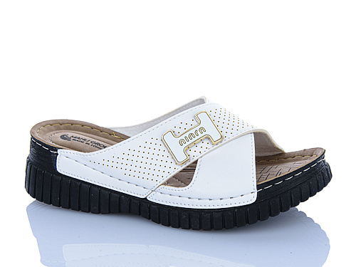 Шлепанцы Sali One 208-55 білий в магазине Фонтан Обуви