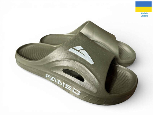 Шлепанцы Rai Shoes 508-017 хакі в магазине Фонтан Обуви