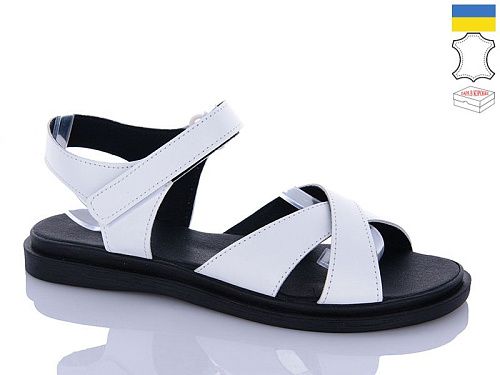 Босоножки Sali 65 білий батал в магазине Фонтан Обуви